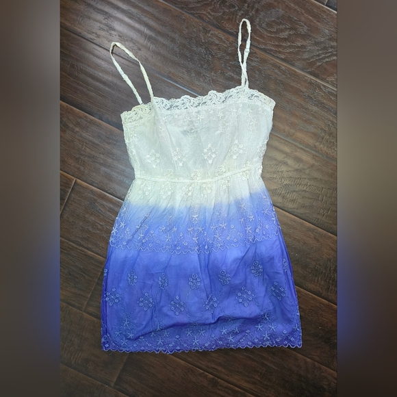 Zara Trafaluc Ombre Boho Spaghetti Strap Dress Large - Picture 11 of 11